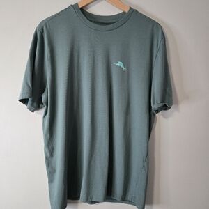 Tommy Bahama Men's Green Medium 💯 Cotton T-Shirt